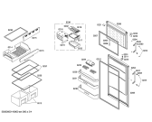Схема №4 KD36NX03 с изображением Дверь для холодильника Siemens 00249385