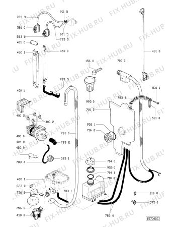 Схема №4 GCI 4755/2 W-WS с изображением Панель для электропосудомоечной машины Whirlpool 481990501299