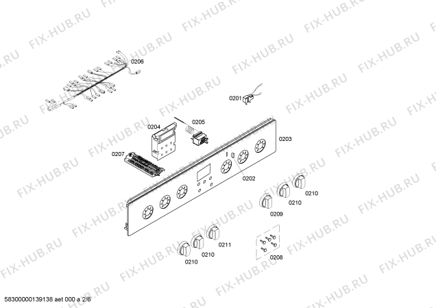 Схема №5 HM744215N с изображением Крышка для плиты (духовки) Siemens 00248194