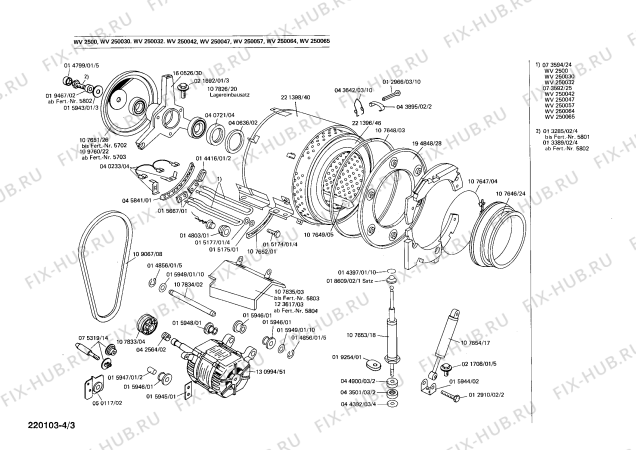 Схема №4 WV470049 SIWAMAT 470 с изображением Переключатель для стиралки Siemens 00040289