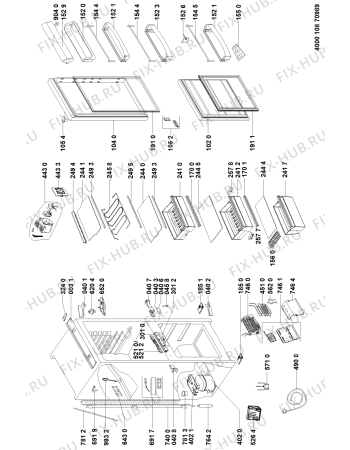 Схема №2 BKVDN179 с изображением Панель управления для холодильной камеры Whirlpool 481010793191