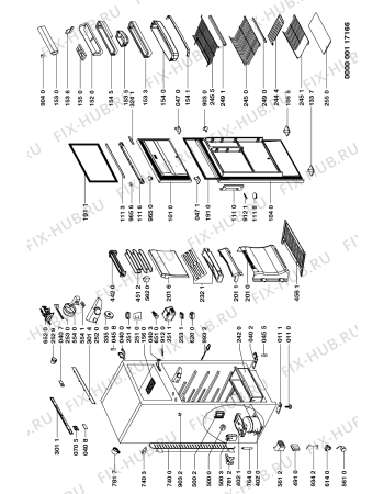 Схема №1 ARL 630/G/N   RF39 с изображением Фитинг для холодильника Whirlpool 481246258018