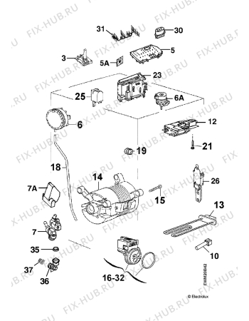 Взрыв-схема стиральной машины Privileg 821S,20045 - Схема узла Electrical equipment 268