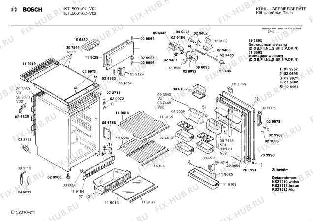 Схема №2 KTL5201 с изображением Ручка для холодильника Bosch 00093005