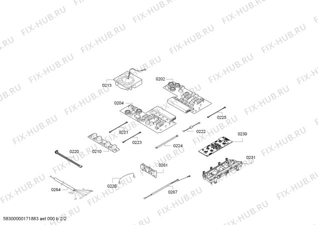 Схема №2 M53I53N2 IH6.1 - Flex - Polibox с изображением Рамка для духового шкафа Bosch 00770211