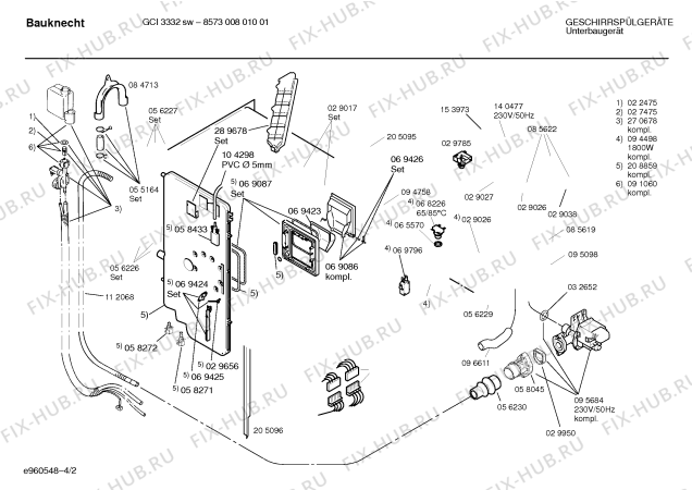 Схема №3 SR5BTB2 с изображением Кнопка для посудомоечной машины Bosch 00152833