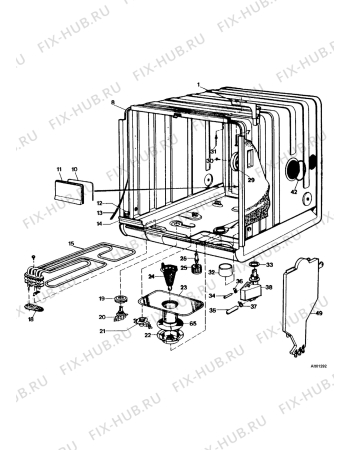 Взрыв-схема посудомоечной машины Electrolux BW310ROYAL - Схема узла Housing, inner