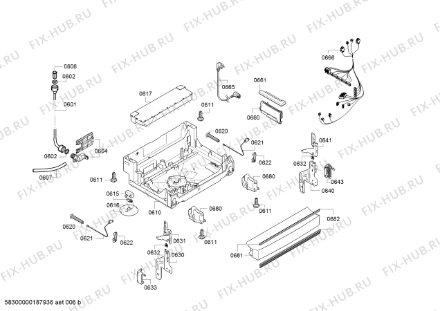 Схема №5 SMS50C26UK Serie 4 с изображением Краткая инструкция для посудомоечной машины Bosch 18006213