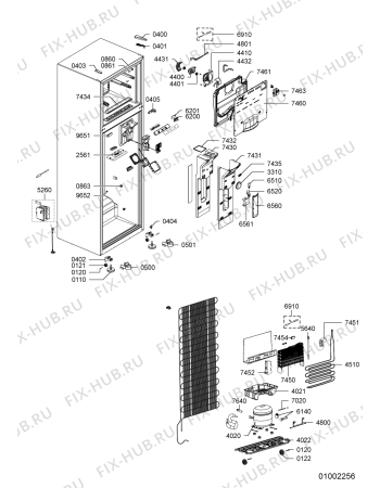 Схема №2 WTS 4445 NFW AQUA с изображением Рефлектор для холодильной камеры Whirlpool 480132102628