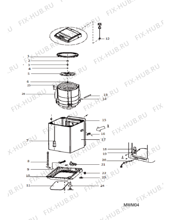 Схема №3 WTV9FCM (F086620) с изображением Панель для духового шкафа Indesit C00309893