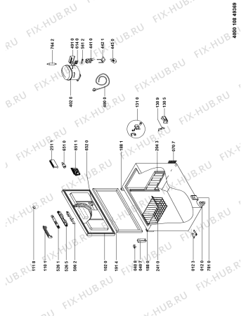 Схема №1 MFC0910TAW с изображением Рукоятка для холодильника Whirlpool 481010467620