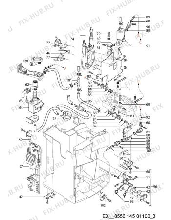 Схема №4 KMT 9145 IXL с изображением Клапан для кофеварки (кофемашины) Whirlpool 482000010962