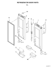Схема №6 5GBR22PRYA с изображением Держатель двери для холодильника Whirlpool 482000006561