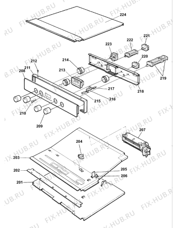 Схема №4 DB62IX1 (F034842) с изображением Руководство для электропечи Indesit C00199494