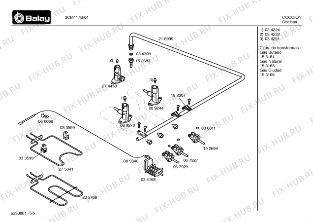 Схема №4 3CM417B с изображением Панель для духового шкафа Bosch 00217057