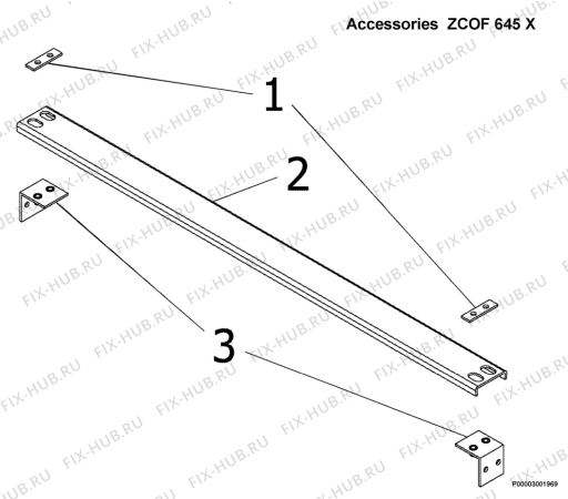 Взрыв-схема кофеварки (кофемашины) Zanussi ZCOF645X - Схема узла Accessories