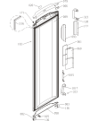 Схема №1 F63303E (131055, ZOS3167CB) с изображением Дверь для холодильной камеры Gorenje 131375