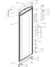 Схема №1 MUF290N (412359, ZOF2461C) с изображением Дверца для холодильника Gorenje 448497