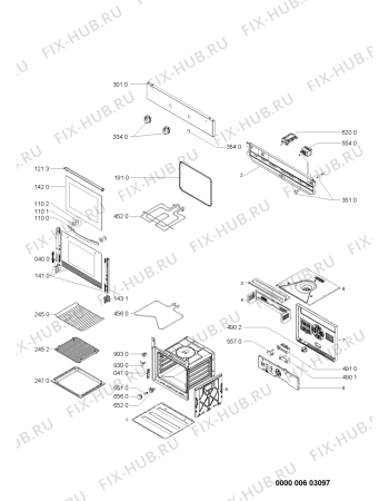 Схема №1 AKP261IX (F091065) с изображением Руководство для плиты (духовки) Indesit C00371681