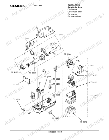 Схема №17 FA114G4 с изображением Инструкция по эксплуатации для видеотехники Siemens 00530528