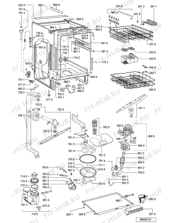 Схема №2 ADG6340IX (F092216) с изображением Наставление для посудомоечной машины Indesit C00361044