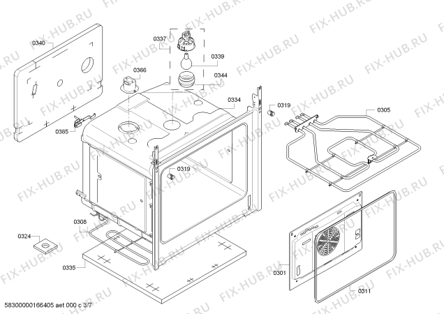 Схема №6 PHCB123A29 с изображением Панель управления для плиты (духовки) Bosch 00743559