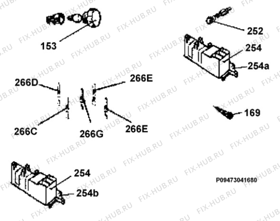 Взрыв-схема плиты (духовки) Zanussi ZCG850GW1 - Схема узла Section 10