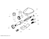 Схема №4 ZMM2088X с изображением Соединительный кабель для мясорубки Zelmer 10004170