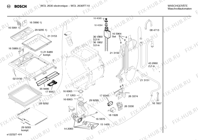 Схема №4 WOL2630FF WOL2630 electronique с изображением Инструкция по эксплуатации для стиралки Bosch 00584762