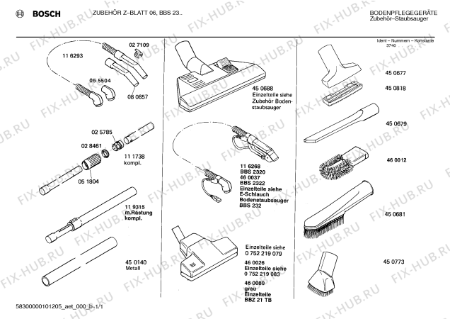 Схема №1 VS912900 TRLECONTROL    9064110 с изображением Труба Bosch 00116268