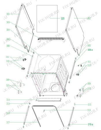 Взрыв-схема посудомоечной машины Gorenje GV63311 (476374) - Схема узла 03