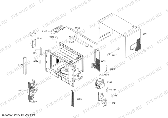 Схема №3 BM220130CN с изображением Планка для плиты (духовки) Bosch 00667744