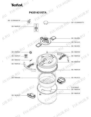 Схема №1 P4351431/07A с изображением Сотейника Tefal SS-1530000576