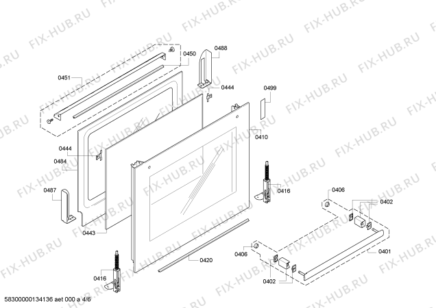 Схема №6 HBA78B740 с изображением Панель управления для плиты (духовки) Bosch 00671114