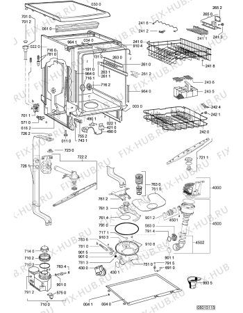 Схема №2 C 841 BL с изображением Панель для посудомойки Whirlpool 481245373336