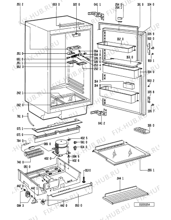 Схема №1 RSP 1606 EX/0 с изображением Дверка для холодильной камеры Whirlpool 481244028441