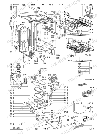 Взрыв-схема посудомоечной машины Bauknecht GSI 5630 W-IN - Схема узла