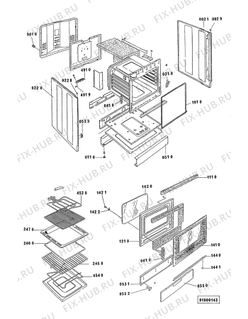 Схема №2 ACM 210 BB с изображением Панель для духового шкафа Whirlpool 481945358407
