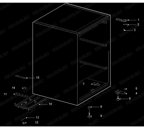 Взрыв-схема стиральной машины Electrolux EU0946T/CH - Схема узла Cabinet + armatures