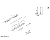 Схема №5 SR56T593EU с изображением Передняя панель для посудомоечной машины Siemens 00744439