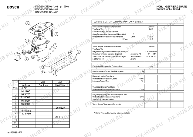 Схема №3 KSG2800NE с изображением Крепеж для холодильника Bosch 00214004