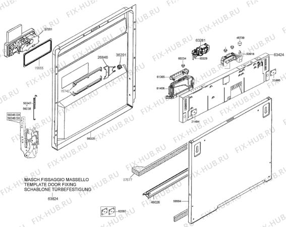 Взрыв-схема посудомоечной машины Gorenje GV61020 (139704, PMS60I) - Схема узла 02