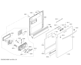Схема №6 SHX68R56UC SuperSilence 44 dBA с изображением Внешняя дверь для электропосудомоечной машины Bosch 00710704