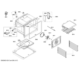 Схема №12 HWD2760UC с изображением Панель для плиты (духовки) Bosch 00664154