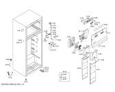 Схема №4 KDN40V00 с изображением Дверь морозильной камеры для холодильника Bosch 00244526