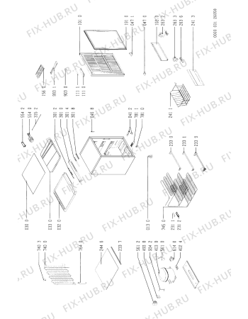 Схема №1 CVT 130/G/01 с изображением Рукоятка для холодильной камеры Whirlpool 481949869893