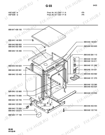 Взрыв-схема посудомоечной машины Arthurmartinelux ASF639W - Схема узла Section2