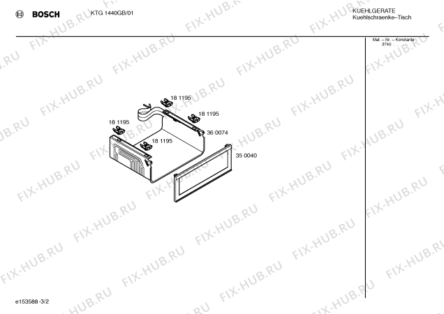 Взрыв-схема холодильника Bosch KTG1440GB - Схема узла 02