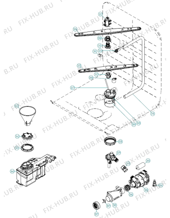 Взрыв-схема посудомоечной машины Gorenje FDW8214 IT   -Titanium (417619, DW90.2) - Схема узла 03