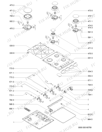 Схема №1 AKM200/AR с изображением Втулка для духового шкафа Whirlpool 481244039026